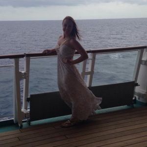 Beautiful white & gold floor length dress!